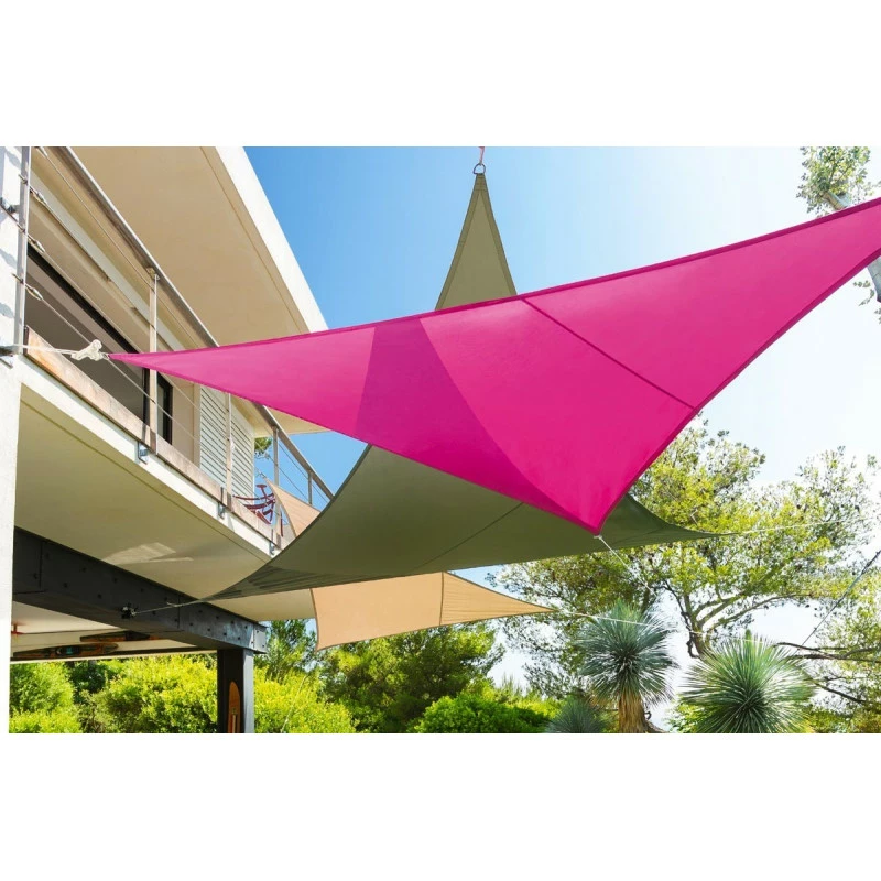 Toile Solaire 3x3x3m Curacao Blanc Hespéride 6 Toile Solaire 3x3x3m Curacao Blanc Hespéride – Image 4