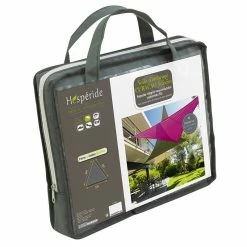 Toile Solaire 5x5x5m Curacao Gris Hespéride -Demeyers Magasin toile solaire 5x5x5m luxe hesperide curacao gris 3