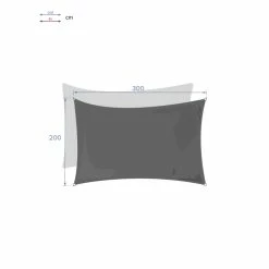 Toile Solaire 3x2m Curacao Blanc Hespéride -Demeyers Magasin toile solaire rectangulaire 2x3m luxe hesperide curacao blanc 3