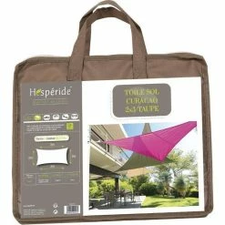 Toile Solaire 3x2m Curacao Taupe Hespéride 8 Toile Solaire 3x2m Curacao Taupe Hespéride -Demeyers Magasin toile solaire rectangulaire 2x3m luxe hesperide curacao taupe 2