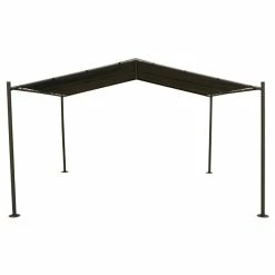 Tonnelle Certeli Carrée Forme Abri Coloris Graphite/ardoise -Demeyers Magasin tonnelle certeli carree forme abri coloris graphite ardoise 4