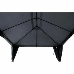 Tonnelle 3x4 M Santorini Gris Ardoise Hespéride -Demeyers Magasin tonnelle hesperide santorini gris 3