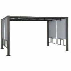 Tonnelle Moai 3x4 M Ardoise Hespéride -Demeyers Magasin tonnelle moai 3x4 m hesperide 5
