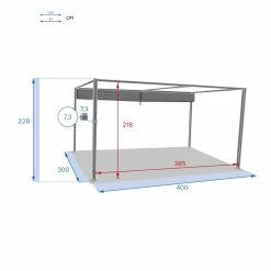 Tonnelle Palmeira 4x3 M Gris Ardoise Hespéride 11 Tonnelle Palmeira 4x3 M Gris Ardoise Hespéride -Demeyers Magasin tonnelle palmeira 4x3 m gris ardoise hesperide 4