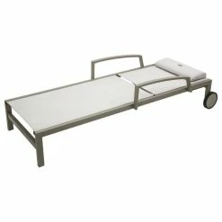 Transat Ocala Inclinable Noisette/tonka Hespéride -Demeyers Magasin transat ocala inclinable coloris noisette taupe hesperide 3