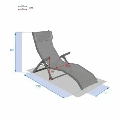 Transat 2 Positions Anthracite / Graphite Decima Hespéride -Demeyers Magasin transat positions anthracite graphite decima hesperide 1 7