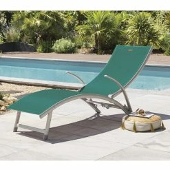 Transat Samba Pliable Et Empilable émeraude Hespéride