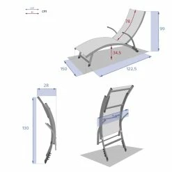Transat Samba Pliable Et Empilable Vert Olive Hespéride -Demeyers Magasin transat samba vert olive hesperide 1 3