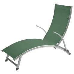 Transat Samba Pliable Et Empilable Vert Olive Hespéride -Demeyers Magasin transat samba vert olive hesperide 1 4