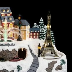 Village De Noël Lumineux Tour Eiffel Et Fontaine 5 Village De Noël Lumineux Tour Eiffel Et Fontaine -Demeyers Magasin village de noel lumineux tour eiffel et fontaine 1