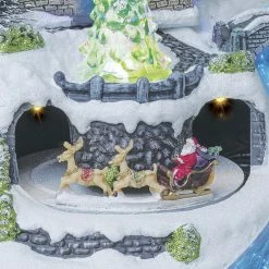 Village De Noël Moulin à Vent Animé, Lumineux Et Musical -Demeyers Magasin village de noel moulin a vent anime lumineux et musical 1 3