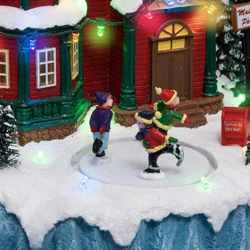 Village De Noël Passage Du Père-Noël Lumineux Animé 5 Village De Noël Passage Du Père-Noël Lumineux Animé – Image 3