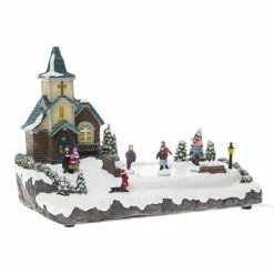 Village De Noël Place De L'Eglise Lumineux Et Animé 5 Village De Noël Place De L'Eglise Lumineux Et Animé -Demeyers Magasin village de noel place de l eglise lumineux et anime 1