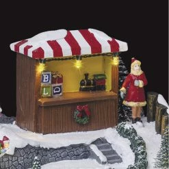 Village De Noël Stand Montgolfière Lumineux Animé 6 Village De Noël Stand Montgolfière Lumineux Animé -Demeyers Magasin village de noel stand montgolfiere lumineux anime 1 1