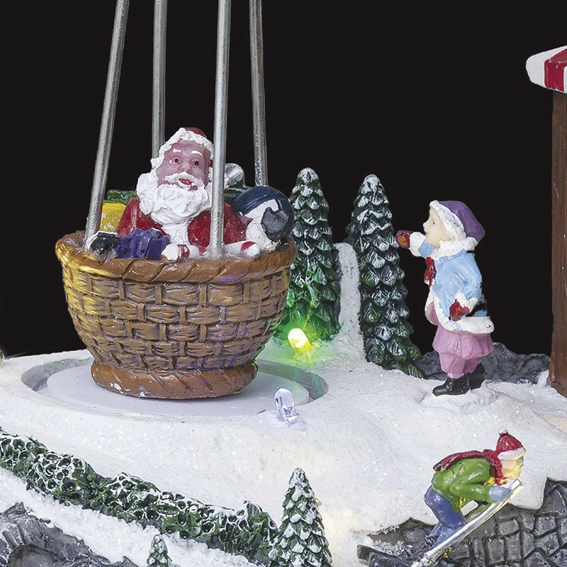 Village De Noël Stand Montgolfière Lumineux Animé 5 Village De Noël Stand Montgolfière Lumineux Animé – Image 3