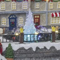 Village Du Père Noël Animé Et Lumineux Fontaine Du Centre Ville -Demeyers Magasin village du pere noel anime et lumineux fontaine du centre ville 2