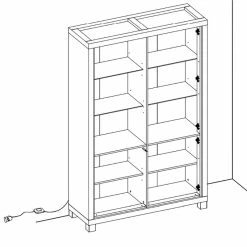Vitrine 2 Portes + 2 Portes Vitrées Dijon -Demeyers Magasin vitrine 2 portes 2 portes vitrees dijon 1 6