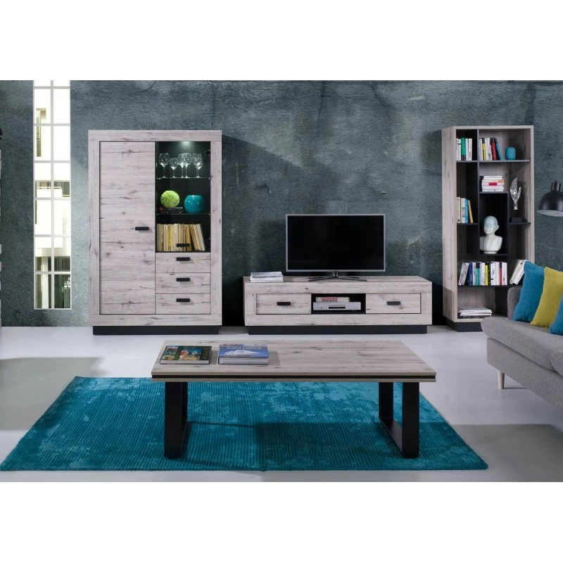 Vitrine 2 Portes 3 Tiroirs Marseille 6 Vitrine 2 Portes 3 Tiroirs Marseille – Image 4