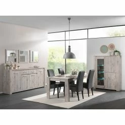 Vitrine 3 Portes LED Coloris Bois Clair Warschau -Demeyers Magasin vitrine 3 portes led coloris bois clair warschau 2